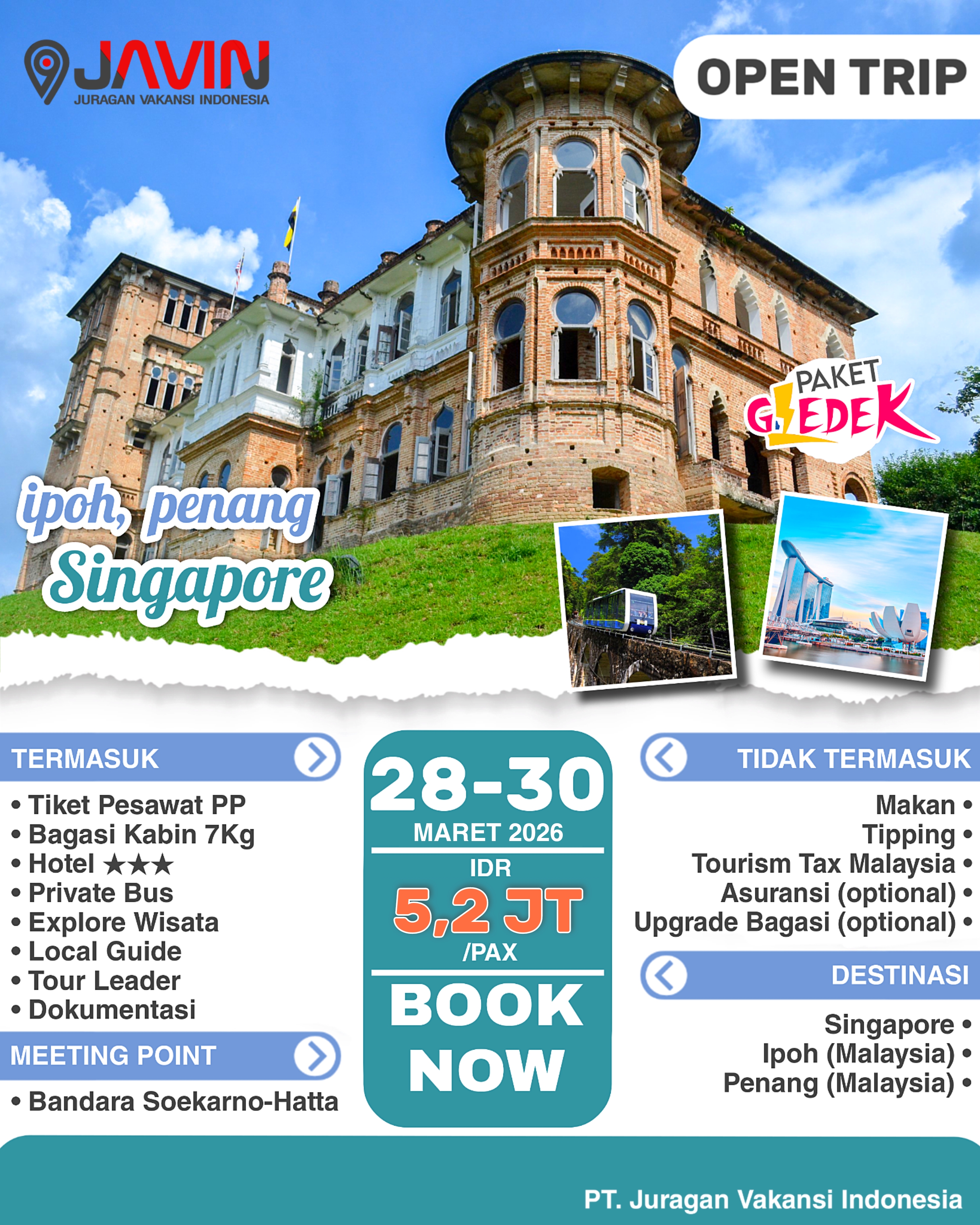 TOUR 2 NEGARA | 28-30 MAR 2026