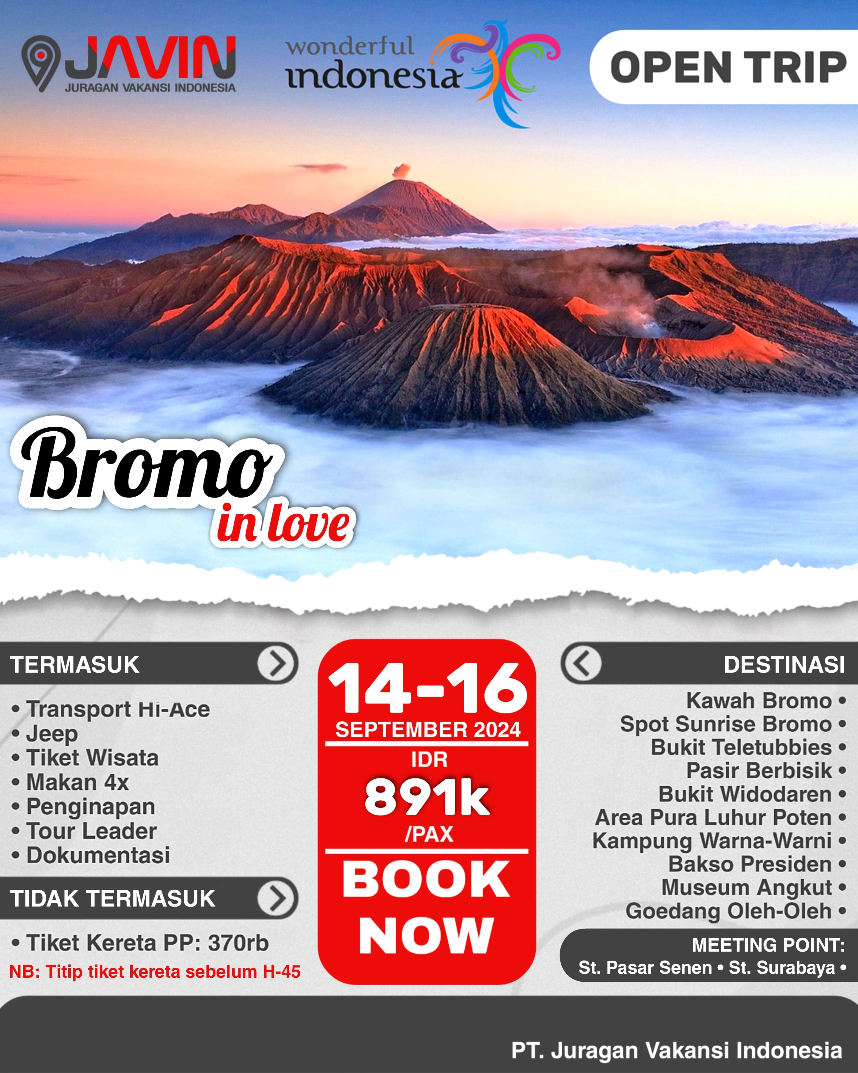 BROMO IN LOVE | 14-16 SEP 2024