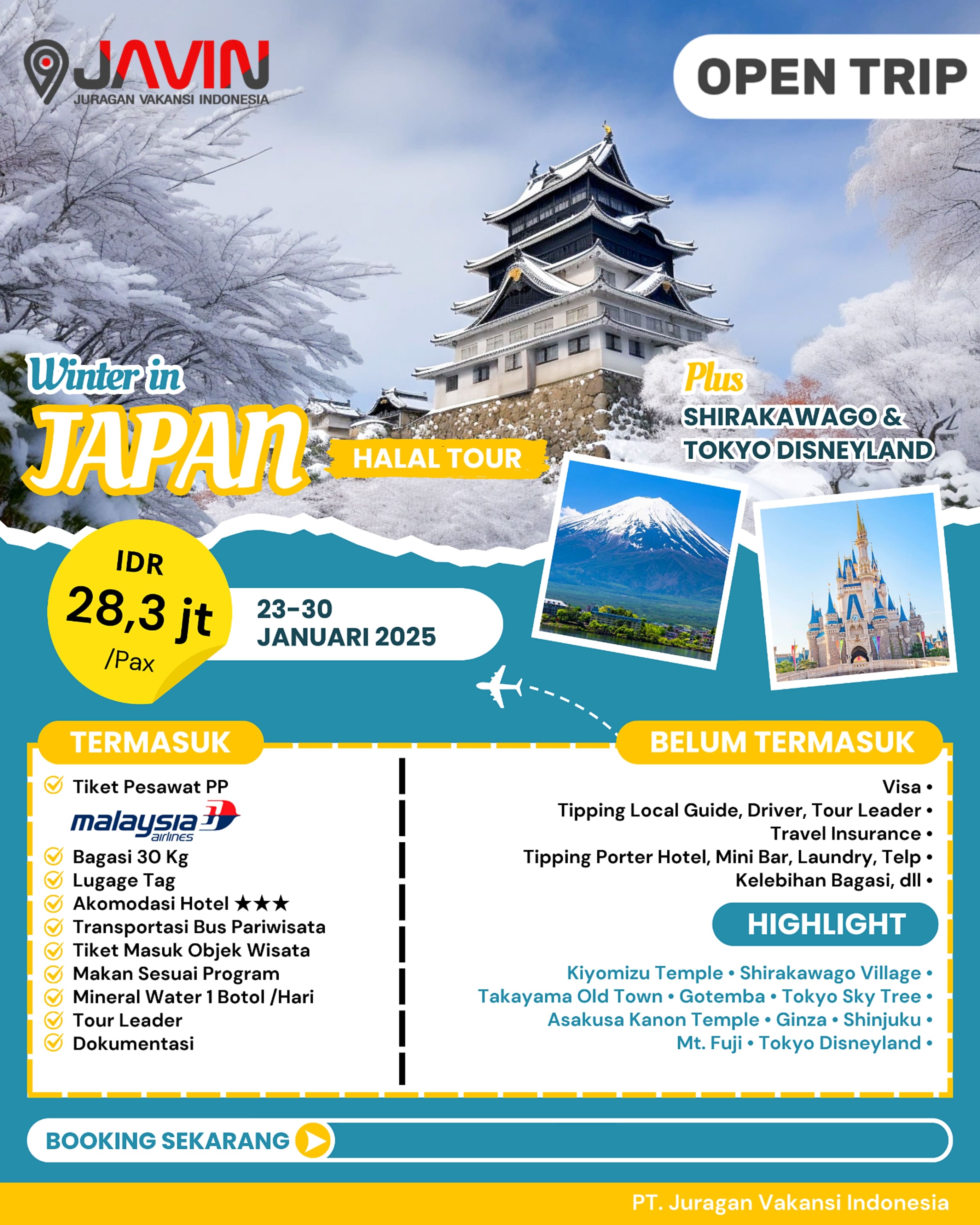 WINTER IN JAPAN | 23-30 JAN 2025