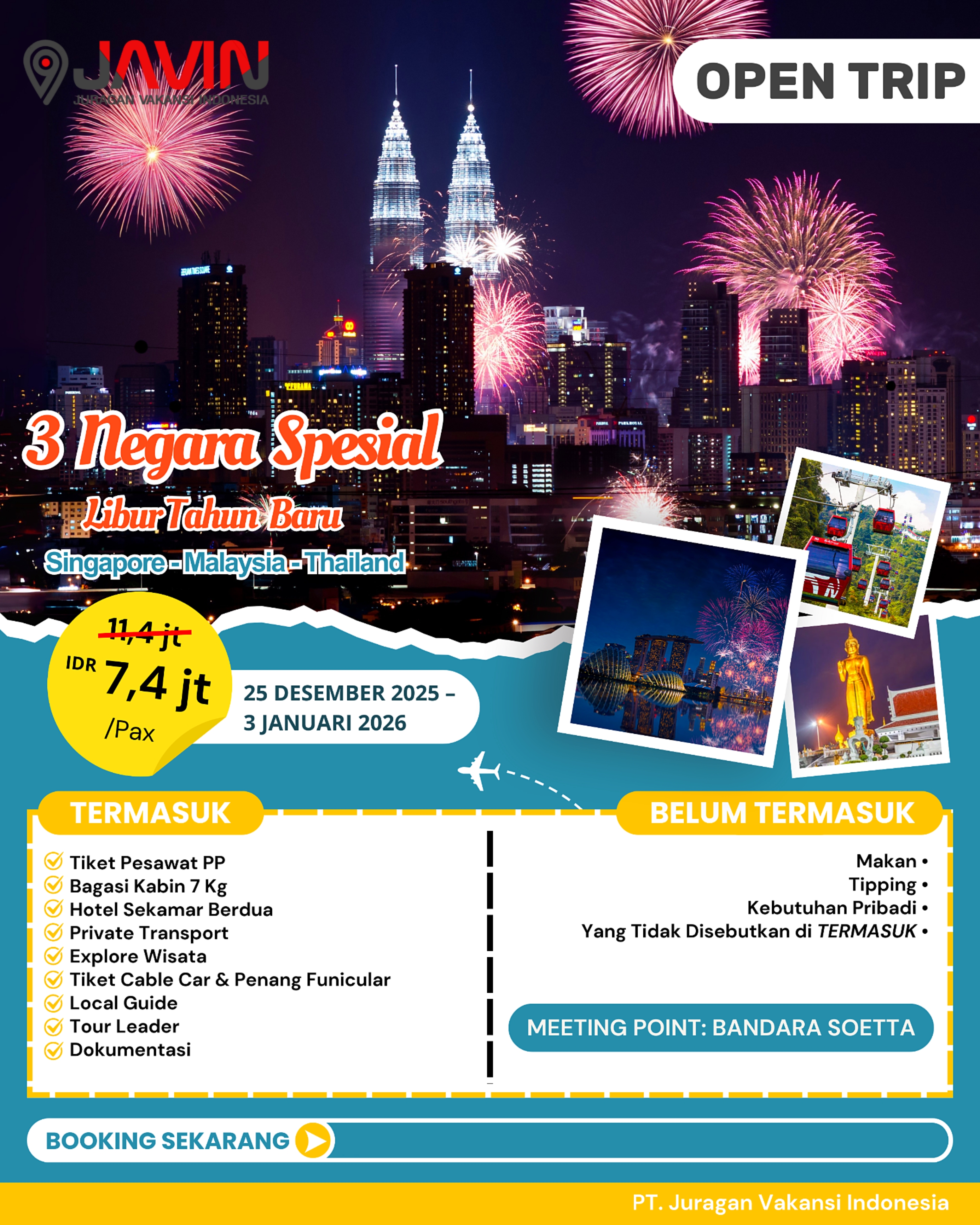 TOUR 3 NEGARA | 25 DES 2025-3 JAN 2026